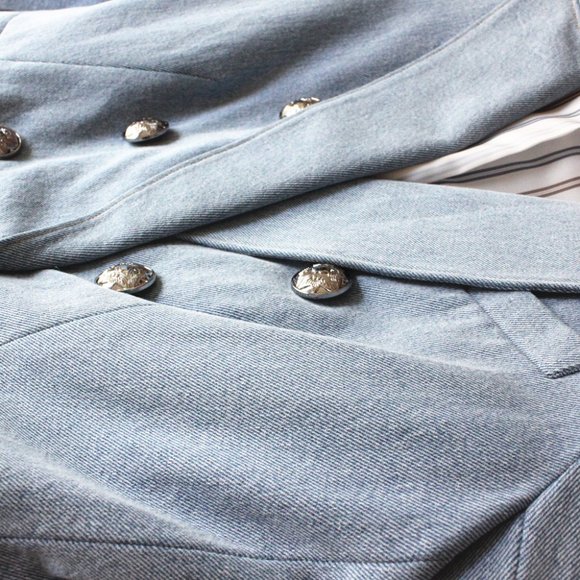 Veronica Beard Light Blue Jean Jacket - Picture 15 of 15